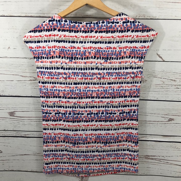 VGUC ANN TAYLOR Petite Sleeveless Printed Top - Picture 3 of 5